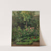 A Rose Garden (1862) by Camille Pissarro