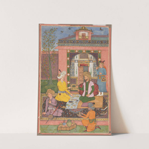 A Royal Picnic on a Terrace (c. 1620) by Muhammad Ali