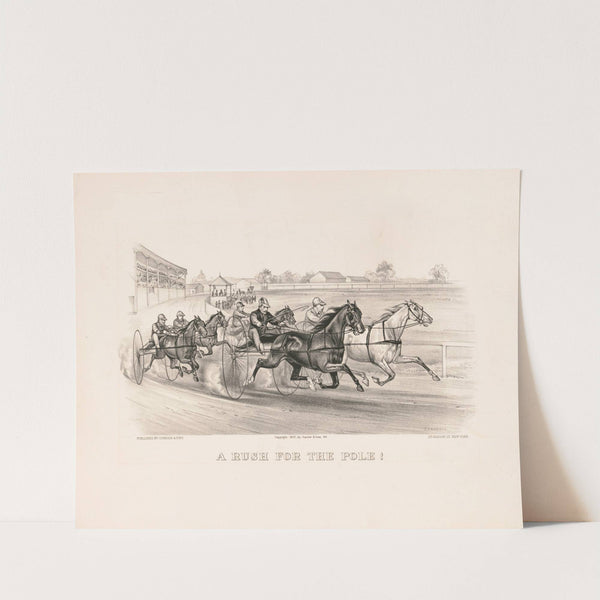 A rush for the pole! (1877) by John Cameron