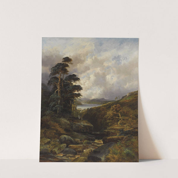 A Rushing Gorge in the Highlands by WILLIAM MELLOR