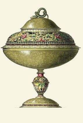 A Russian Vase enriched with Enamel