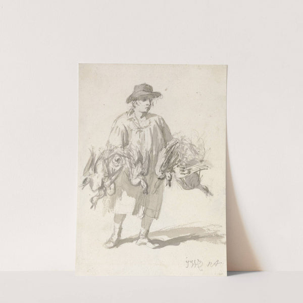 A Rustic Carrying Ducks by James Ward