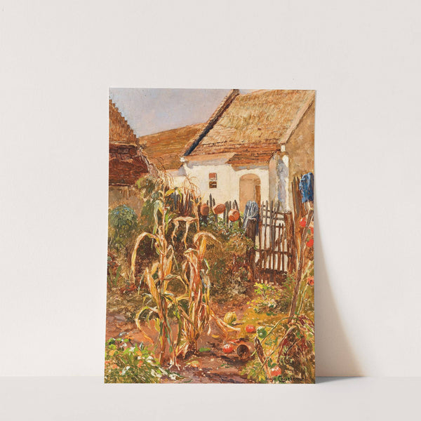 A rustic garden in the Wachau region by Hugo Charlemont