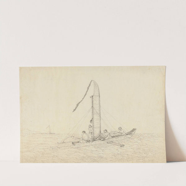 A Sailing Canoe of Otaheite by John Webber
