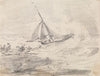A Sailing Vessel in Rough Seas, Hastings