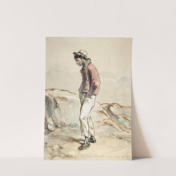 A Sailor Standing on the Shore by Paul Gavarni