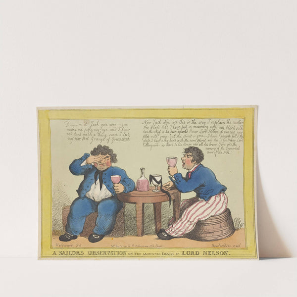 A sailors observation on the lamented death of Lord Nelson (1805) by Thomas Rowlandson