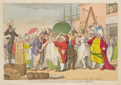 A sale of English beauties in the East Indies (1811) — size preview