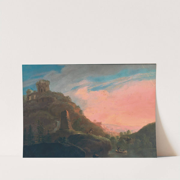 A Scene at Dusk in a Vast Bucolic Landscape by Frantisek Xaver Prochazka