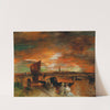 A scene at dusk in Venice by Oswald Achenbach