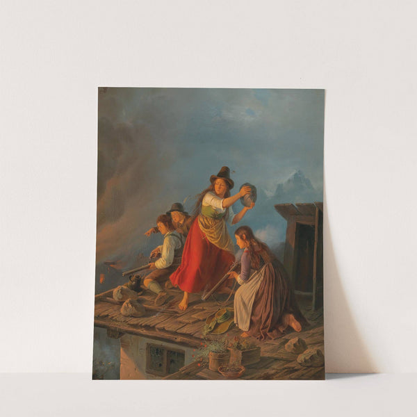 A Scene From The Tyrolean Rebellion by Carl Friedrich Moritz Müller