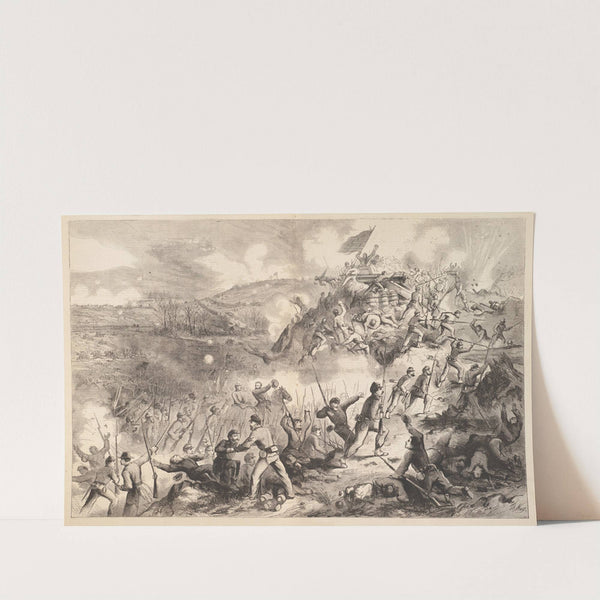 A scene in one of the battles before Vicksburg (1863) by Thomas Nast