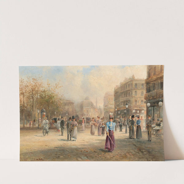 A Scene in Paris by Emil Barbarini