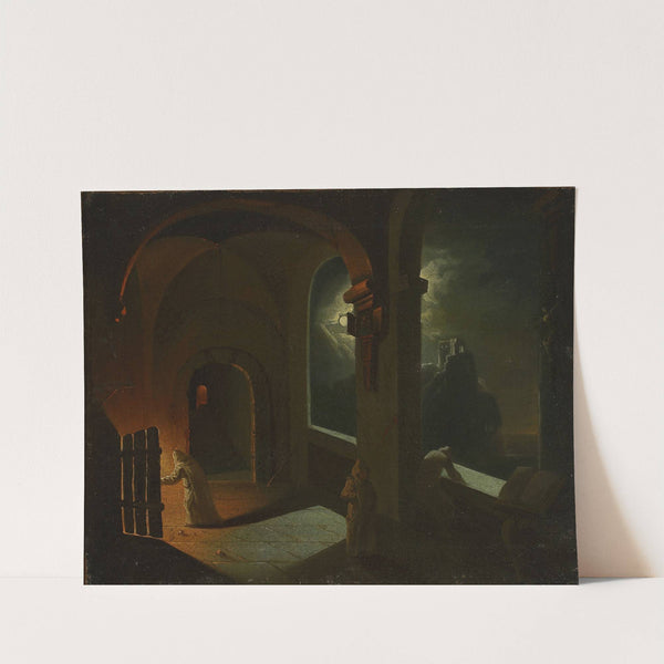 A scene in the Carthusian monastery by Franciszek Ksawery Lampi