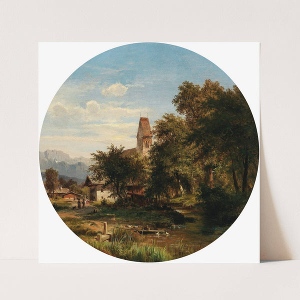 A Scene in the Lower Inn Valley by Ludwig Halauska