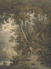A scene in the woods at Bolton Abbey, Yorkshire