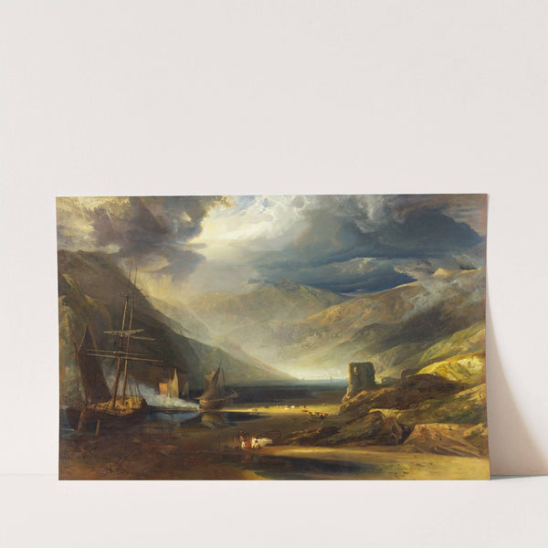 A Scene on the Coast, Merionethshire, Storm Passing Off by Copley Fielding