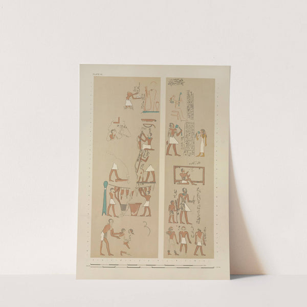 A scene representing the worship of Ptah, various tools and manufacturing processes, etc. by Joseph John Tylor