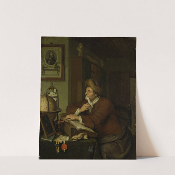 A Scholar at his Desk by Frans Van Mieris The Younger