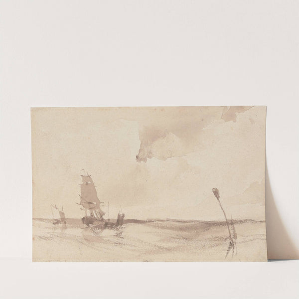 A Seascape by Richard Parkes Bonington