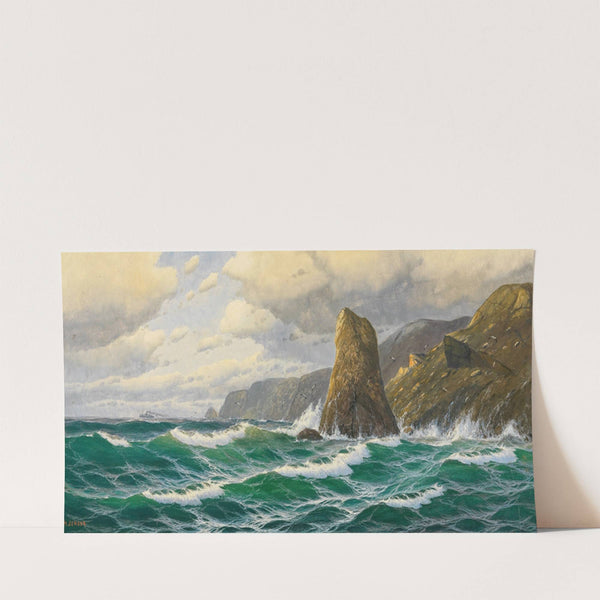 A Seascape with Steamer on the Horizon by Max Jensen