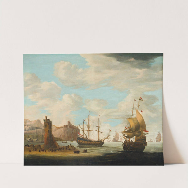 A Seascape With Tall Ships by Adam Silo