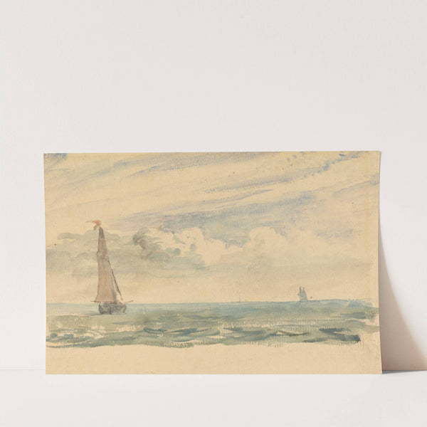 A Seascape with Two Sail Boats by John Constable