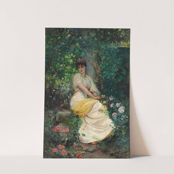 A seat in the shade by Édouard Frédéric Wilhelm Richter