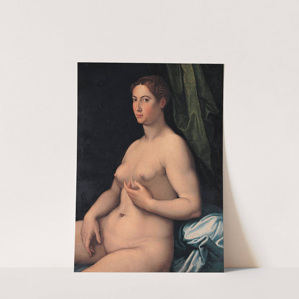 A seated female by Girolamo Siciolante da Sermoneta