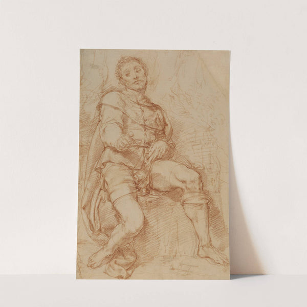 A Seated Man by Bernardino Poccetti