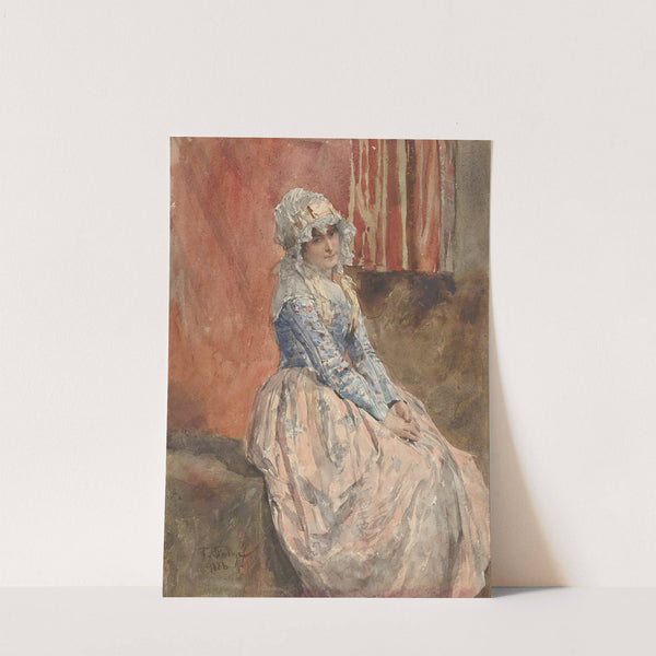 A Seated Woman (1888) by Franz Skarbina