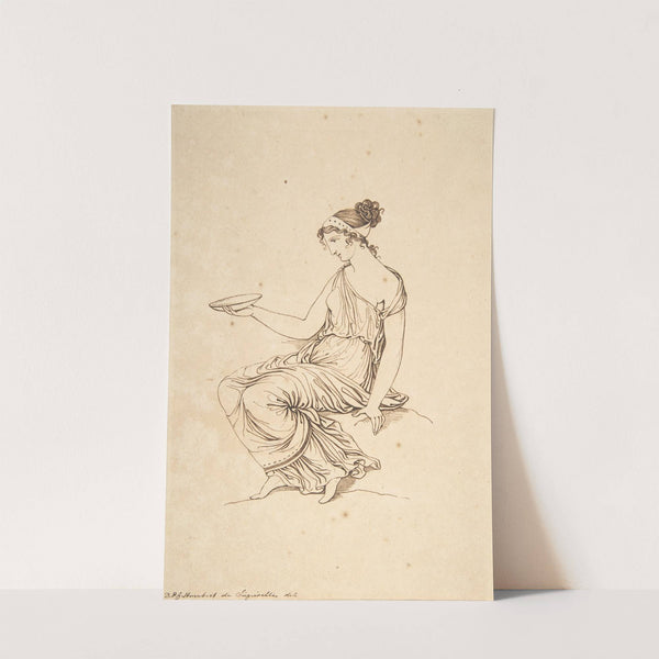 A Seated Woman in Profile by David Humbert de Superville