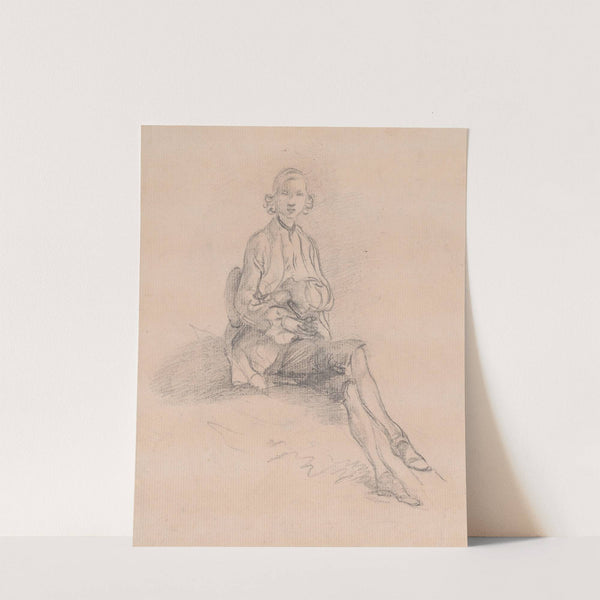 A Seated Youth by Thomas Gainsborough