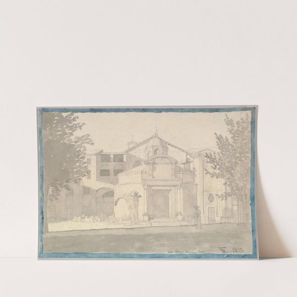 A Section of the Via Sacra, Rome (The Church of Saints Cosmas and Damian) (1814–15) by Christoffer Wilhelm Eckersberg