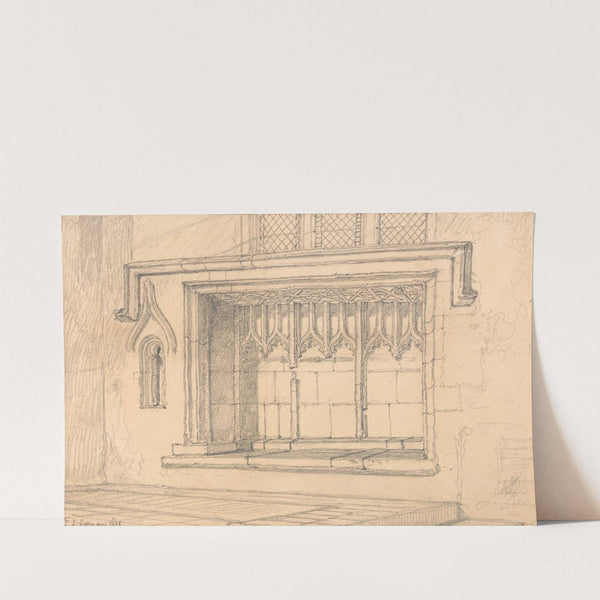 A Sedilia in Upwell Church, Norfolk (1818) by John Sell Cotman