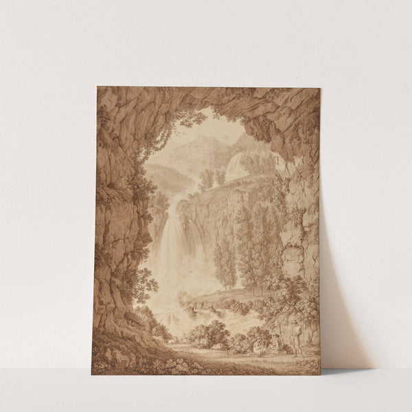 A Shepherd and Muses by a Waterfall by Christoph Henrich Kniep