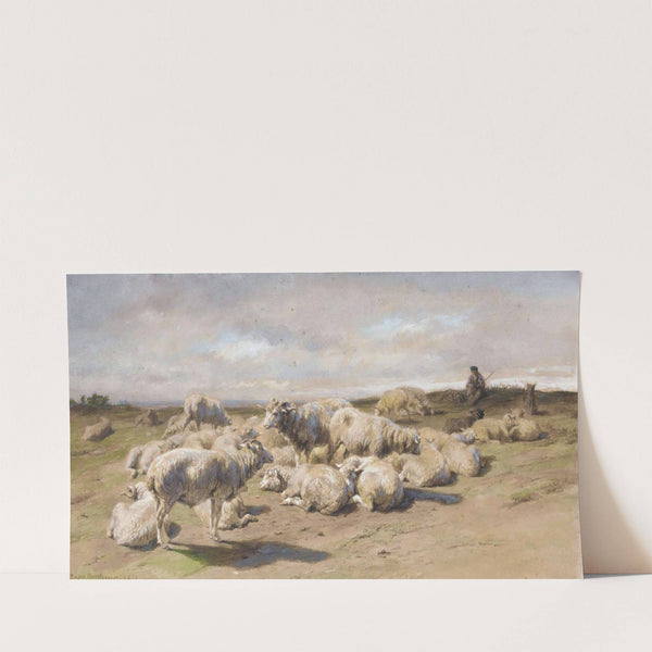 A Shepherd Resting With His Flock (1850) by Rosa Bonheur