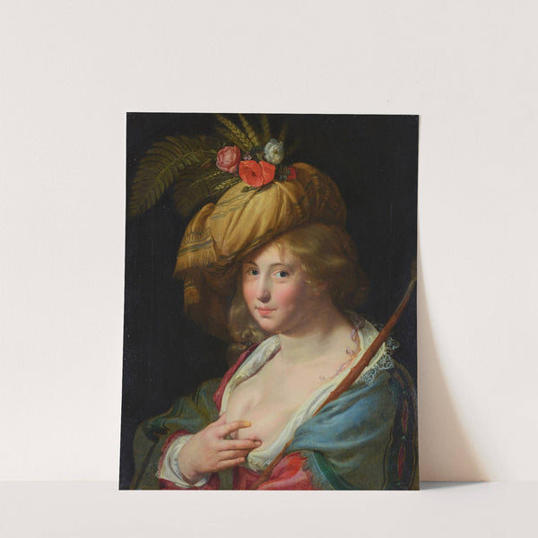 A shepherdess by Paulus Moreelse