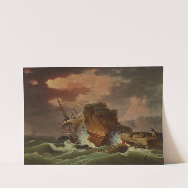 A shipwreck in a storm by Francesco Fidanza