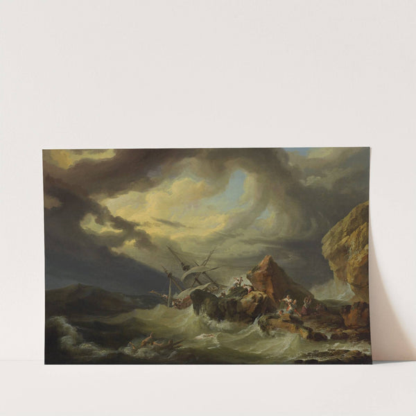 A shipwreck off a rocky coast (1760s) by Philip James de Loutherbourg