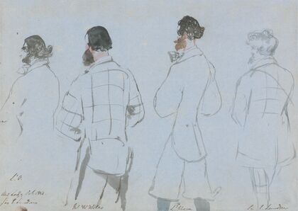 A Shooting Party; Lord Ossulston, Mr. W. Wells, Lord Abercorn and Sir E. Landseer