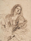 A Sibyl Holding a Scroll (Study for the Cimmerian Sibyl)