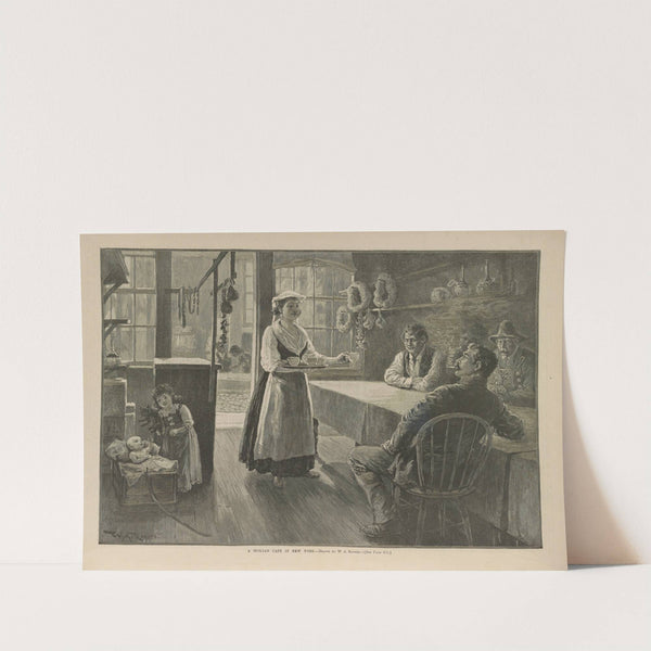 A Sicilian café in New York (1889) by William Allen Rogers