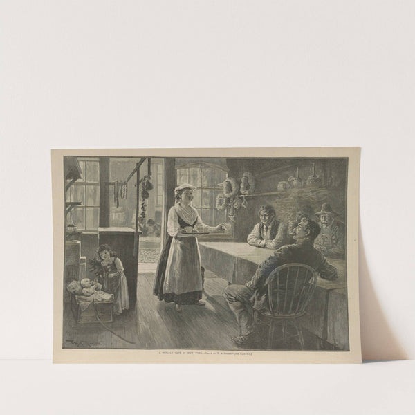 A Sicilian café in New York (1889) by William Allen Rogers