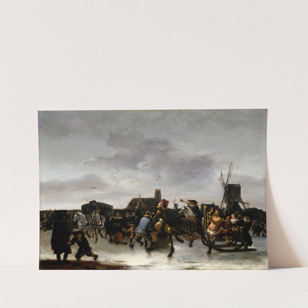 A Skating Scene by Egbert van der Poel