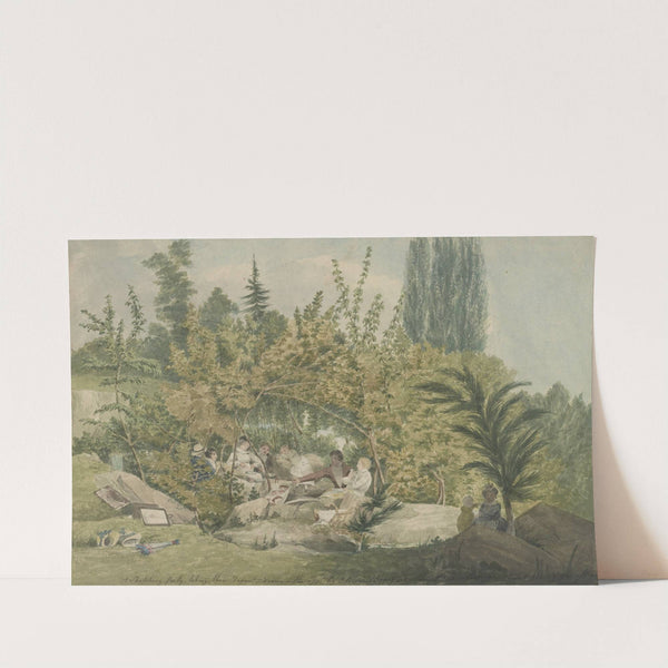 A sketching party taking their repast by John Rubens Smith