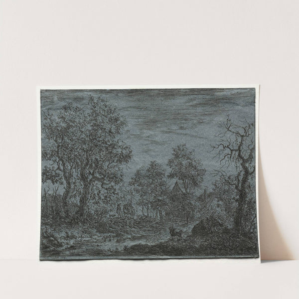 A Small River in the Foreground with a Cow and Goat (1744) by Christian Ludwig von Hagedorn