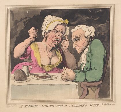 A smokey house and a scolding wife (1821)