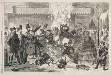 A Snow Slide in the City (1860)