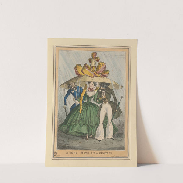 A snug birth in a shower (1827-1829) by William Heath